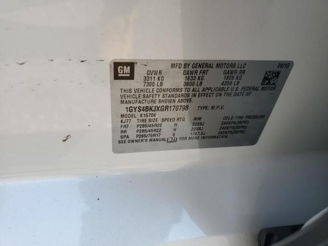 2016 CADILLAC ESCALADE L - 1GYS4BKJXGR170798
