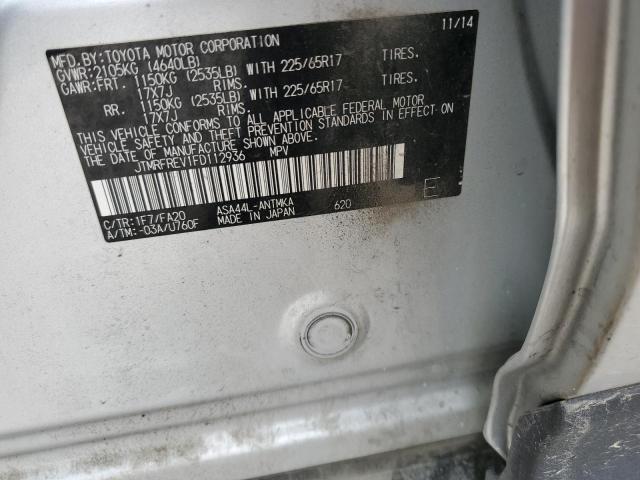 2015 TOYOTA RAV4 XLE - JTMRFREV1FD112936