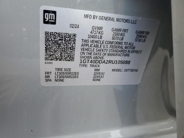 2024 GMC HUMMER PIC 1GT40DDA2RU105088