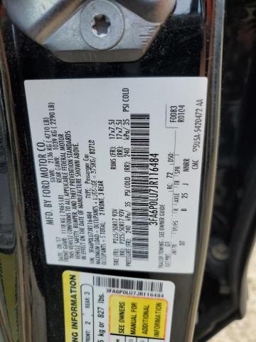 VIN 3FA6P0LU7JR116484 2018 Ford Fusion, Se Hybrid no.12