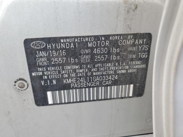 2016 HYUNDAI SONATA HYB - KMHE24L11GA033424