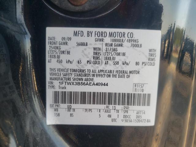 2010 FORD F350 SUPER 1FTWX3B56AEA40944  68715164