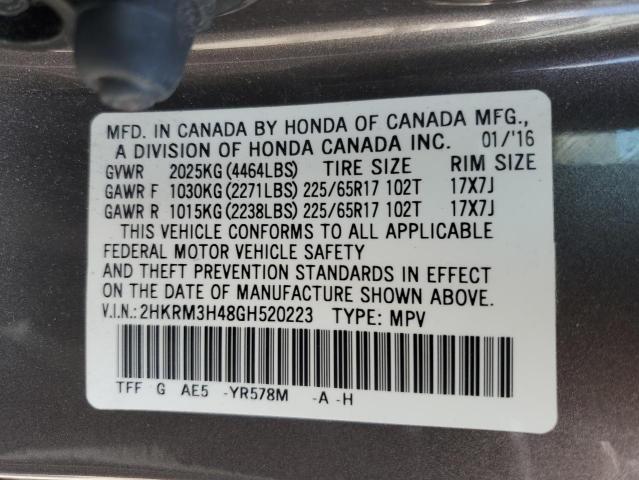 2016 HONDA CR-V SE - 2HKRM3H48GH520223