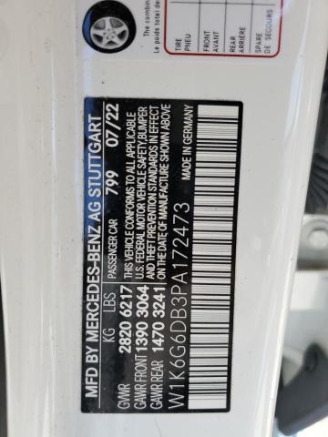 2023 MERCEDES-BENZ S 500 4MAT - W1K6G6DB3PA172473