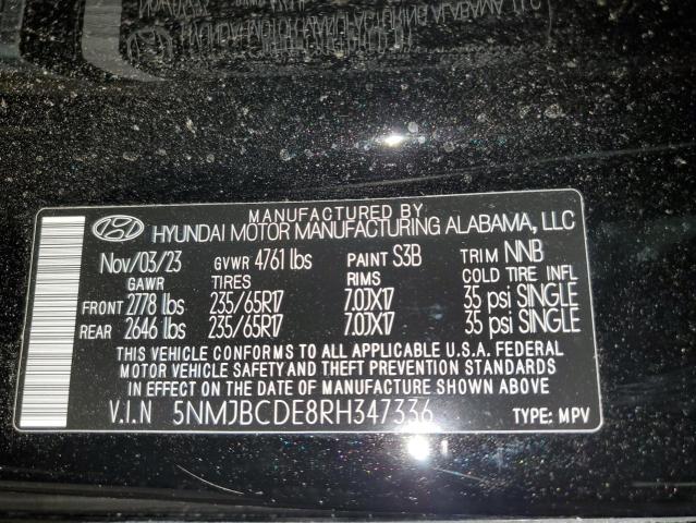 2024 HYUNDAI TUCSON 5NMJBCDE8RH347336