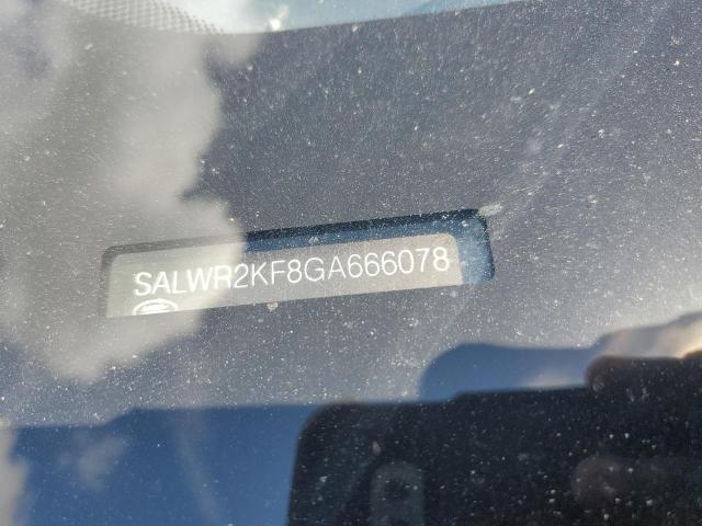 2016 LAND ROVER RANGE ROVE - SALWR2KF8GA666078