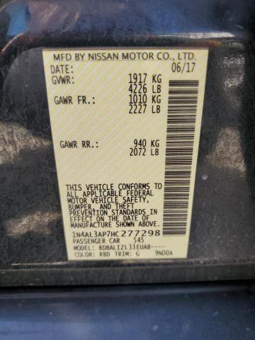 2017 NISSAN ALTIMA 2.5 - 1N4AL3AP7HC277298