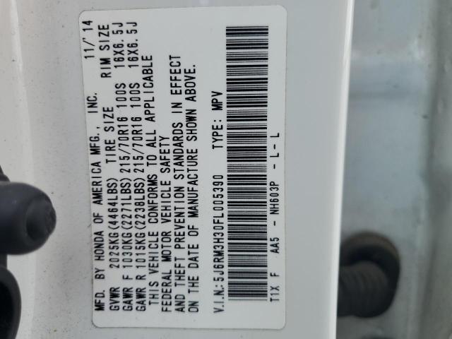 2015 HONDA CR-V LX - 5J6RM3H30FL005390