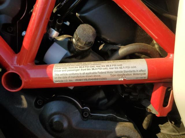 2017 DUCATI HYPERMOTAR ZDM1YBJS4HB013363