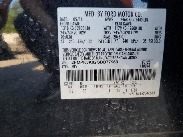 2016 FORD EDGE TITAN - 2FMPK3K82GBB77960