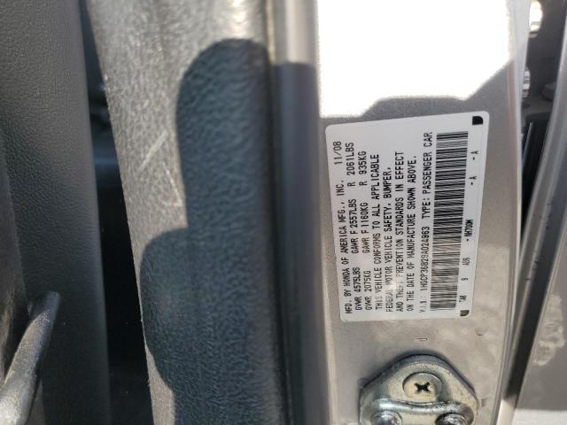 2009 HONDA ACCORD EXL 1HGCP36829A024963  68647844