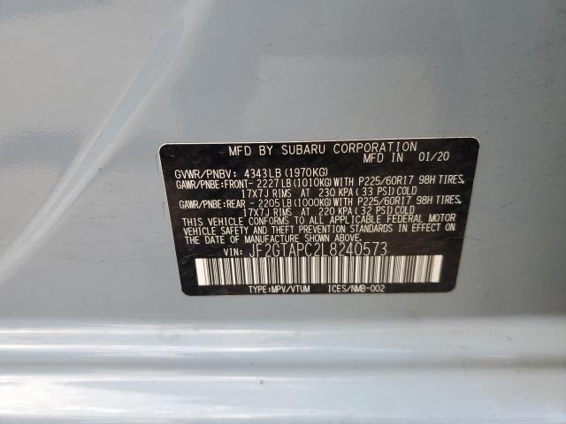 2020 SUBARU CROSSTREK JF2GTAPC2L8240573  66215424