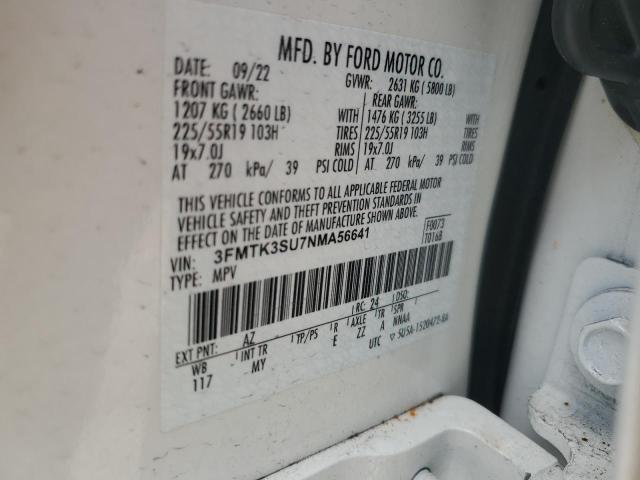 2022 FORD MUSTANG MA 3FMTK3SU7NMA56641  69404424