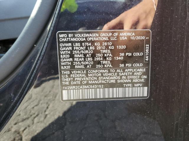 2021 VOLKSWAGEN ATLAS SE - 1V2WR2CA3MC543152