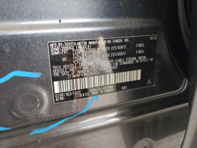 2021 TOYOTA RAV4 XLE - 2T3W1RFV2MC096909