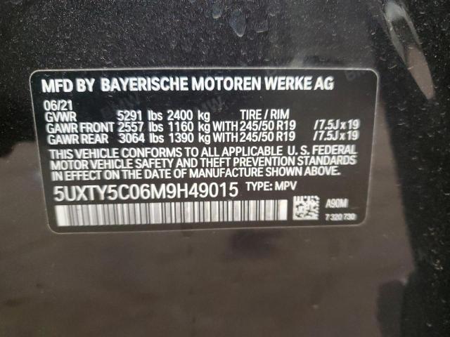 VIN 5UXTY5C06M9H49015 2021 BMW X3, Xdrive30I no.13