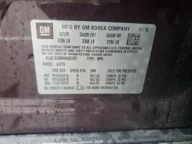 2017 BUICK ENCORE PRE - KL4CJDSB6HB065297