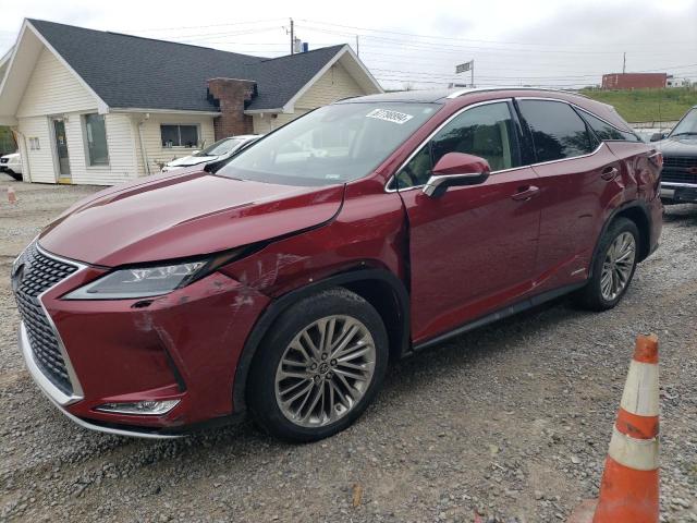 LEXUS RX 450H 2021 red  hybrid engine 2T2JGMDA2MC067765 photo #1