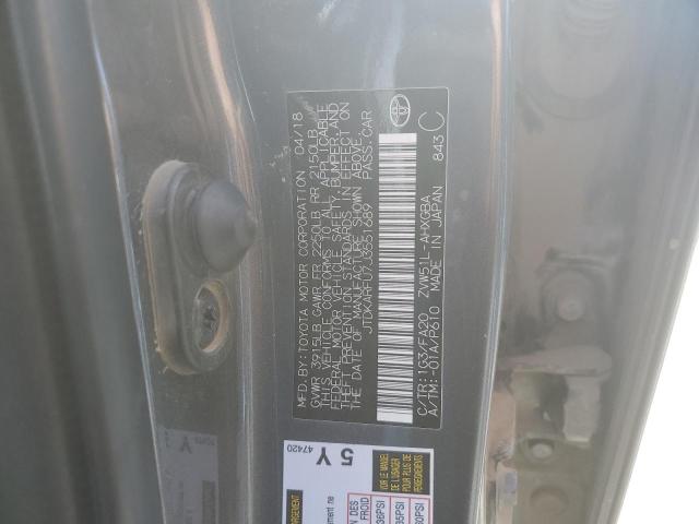 VIN JTDKARFU7J3551689 2018 Toyota Prius no.12