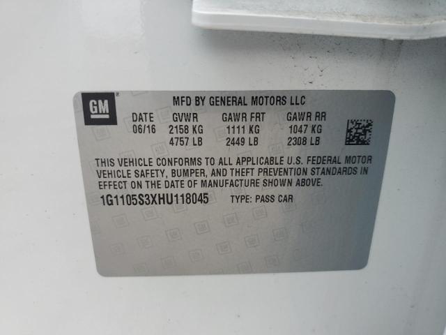 2017 CHEVROLET IMPALA LT - 1G1105S3XHU118045