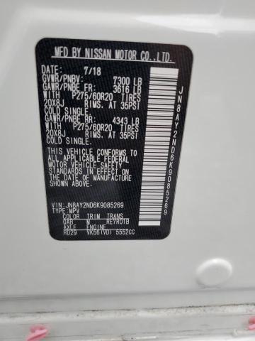 2019 NISSAN ARMADA SV - JN8AY2ND6K9085269