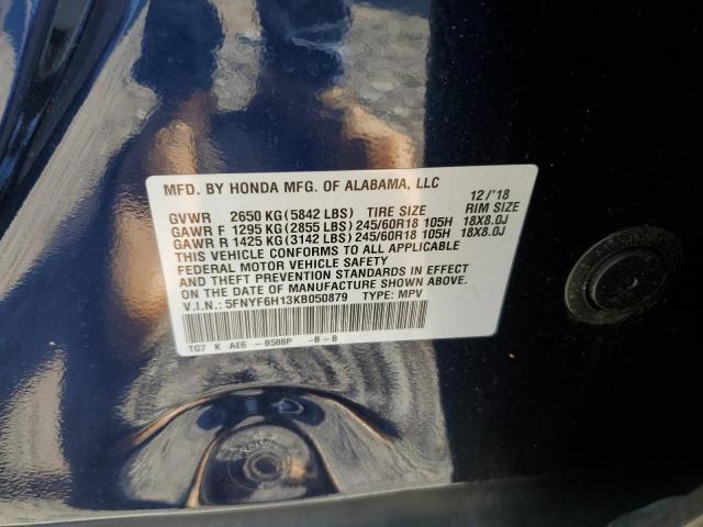 2019 HONDA PILOT LX - 5FNYF6H13KB050879