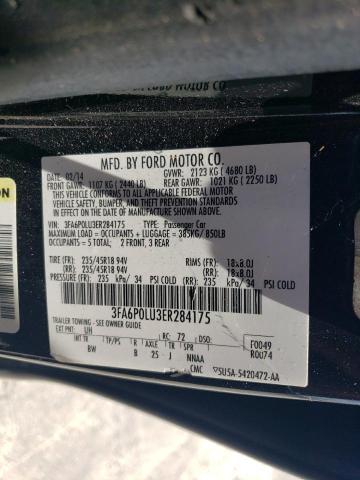 VIN 3FA6P0LU3ER284175 2014 Ford Fusion, Se Hybrid no.12