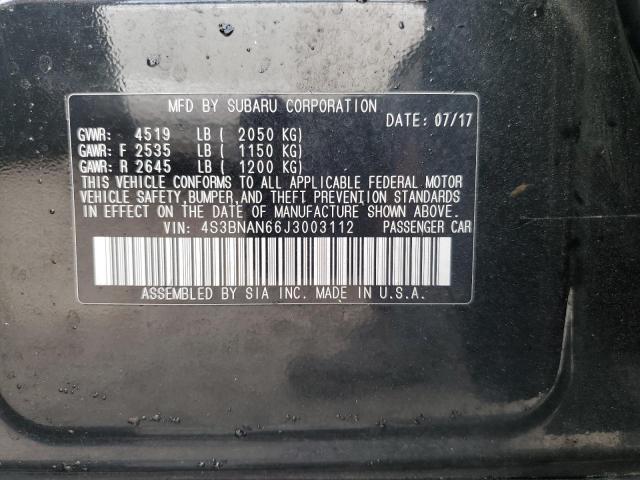 2018 SUBARU LEGACY - 4S3BNAN66J3003112