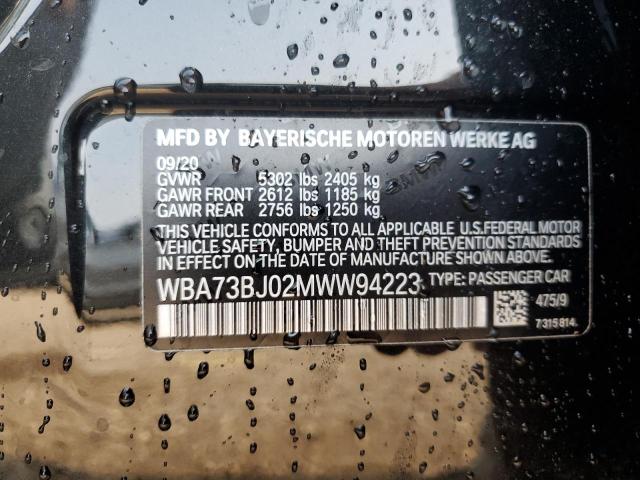 2021 BMW 540 XI WBA73BJ02MWW94223