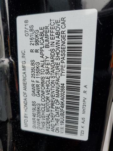 2019 ACURA TLX TECHNOLOGY 19UUB2F49KA002684