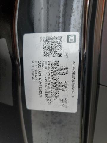 2021 CHEVROLET CORVETTE S 1G1YA2D46M5116376