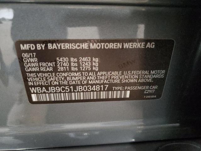 2018 BMW M550XI WBAJB9C51JB034817