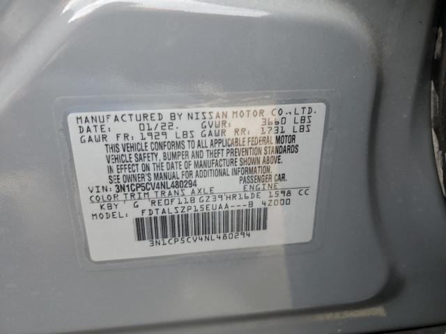 2022 NISSAN KICKS 3N1CP5CV4NL480294