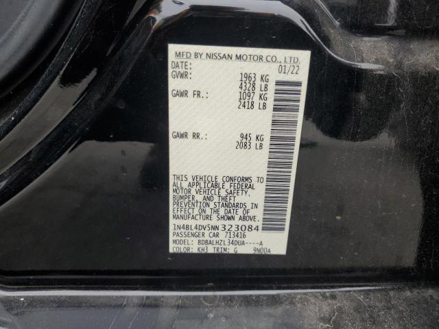 2022 NISSAN ALTIMA SV 1N4BL4DV5NN323084