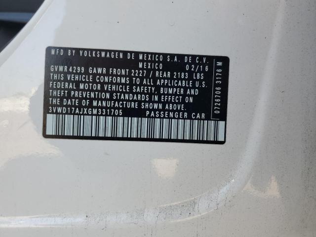 2016 VOLKSWAGEN JETTA SPOR - 3VWD17AJXGM331705