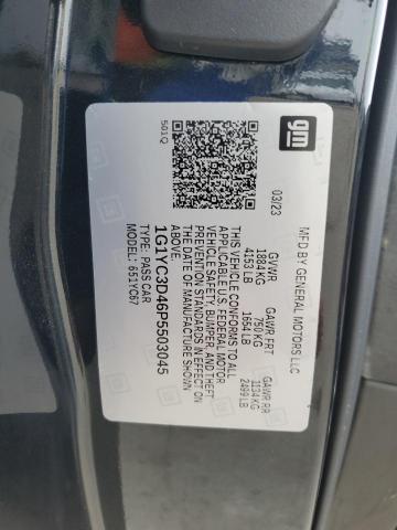 2023 CHEVROLET CORVETTE STINGRAY 3LT 1G1YC3D46P5503045