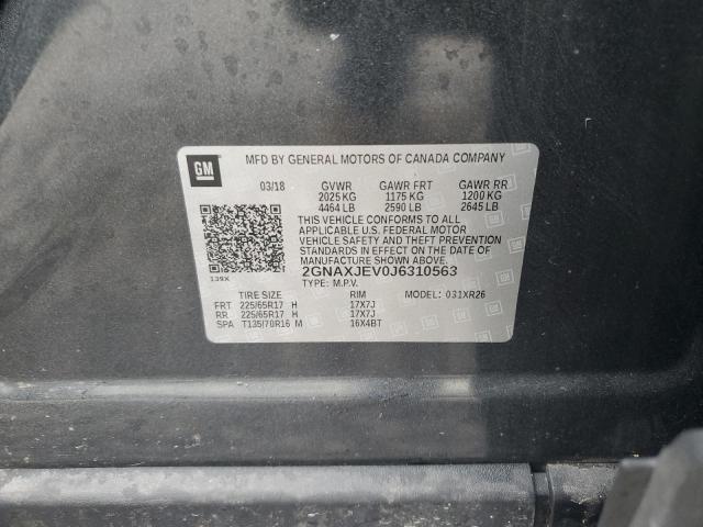 2018 CHEVROLET EQUINOX LT #3264496446