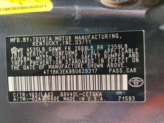 2011 TOYOTA CAMRY SE - 4T1BK3EK8BU629317