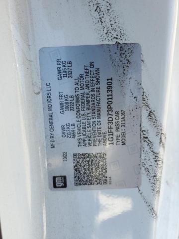 2023 CHEVROLET CAMARO LT1 1G1FF3D73P0113901
