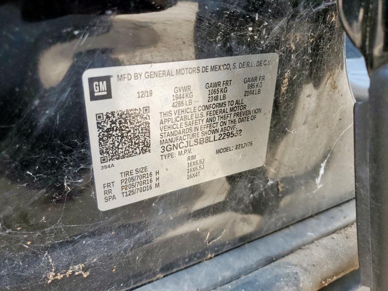 2020 CHEVROLET TRAX 1LT 3GNCJLSB8LL229552