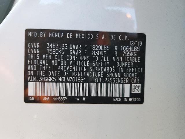 2020 HONDA FIT LX 3HGGK5H40LM701864