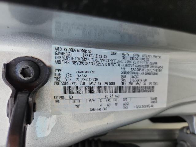 2016 FORD FOCUS SE - 1FADP3F22GL348355