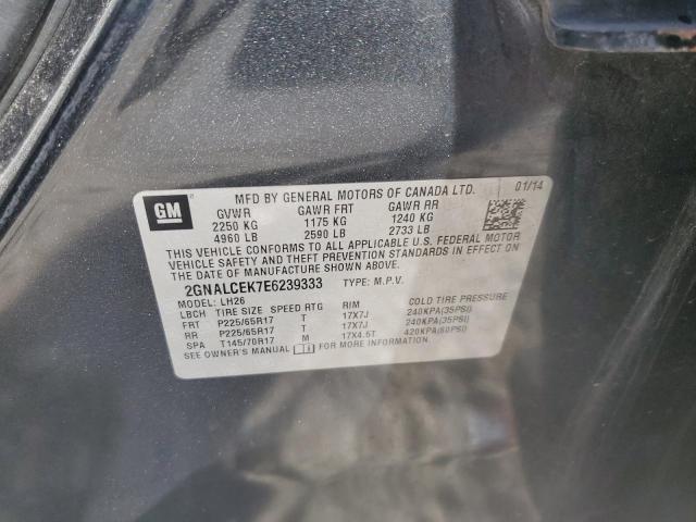 2014 CHEVROLET EQUINOX LT - 2GNALCEK7E6239333