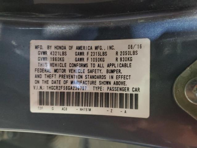2016 HONDA ACCORD SPO 1HGCR2F56GA236787