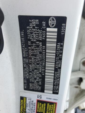 2018 TOYOTA CAMRY L - 4T1B11HK0JU046418