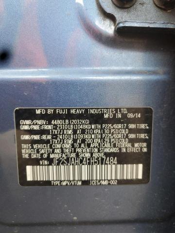 2015 SUBARU FORESTER 2 JF2SJAHC4FH517484