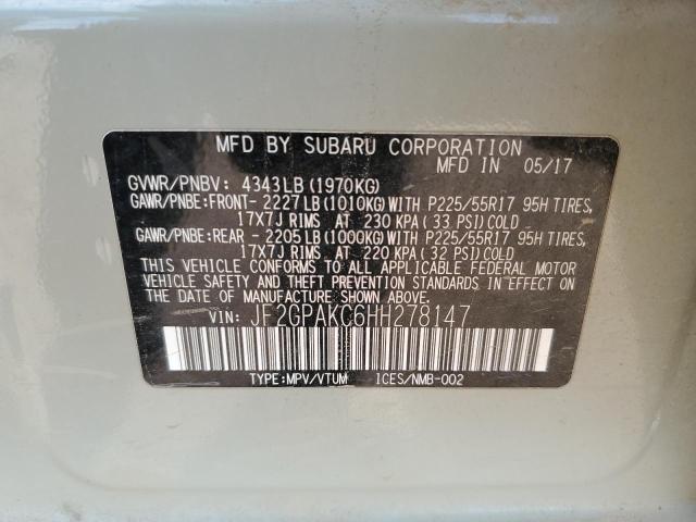 2017 SUBARU CROSSTREK LIMITED JF2GPAKC6HH278147