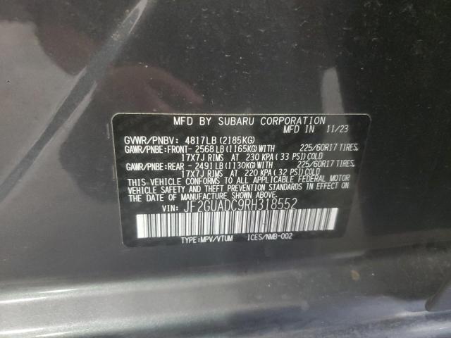 2024 SUBARU CROSSTREK JF2GUADC9RH318552