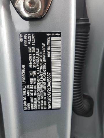 2020 PORSCHE CAYENNE TURBO COUPE WP1BF2AY2LDA65337