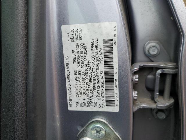 2016 ACURA RDX TECHNOLOGY 5J8TB4H56GL014963
